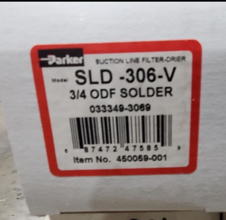 Parker SLD-306-V Refrigerant Filter Drier 3/4"
