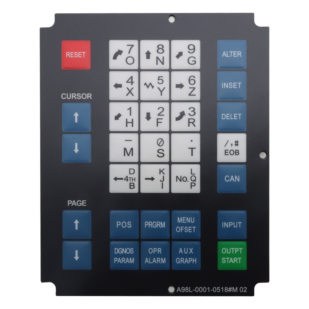 Membrane Keypad for Fanuc A98L-0001-0518-M02 US stock Warranty Included