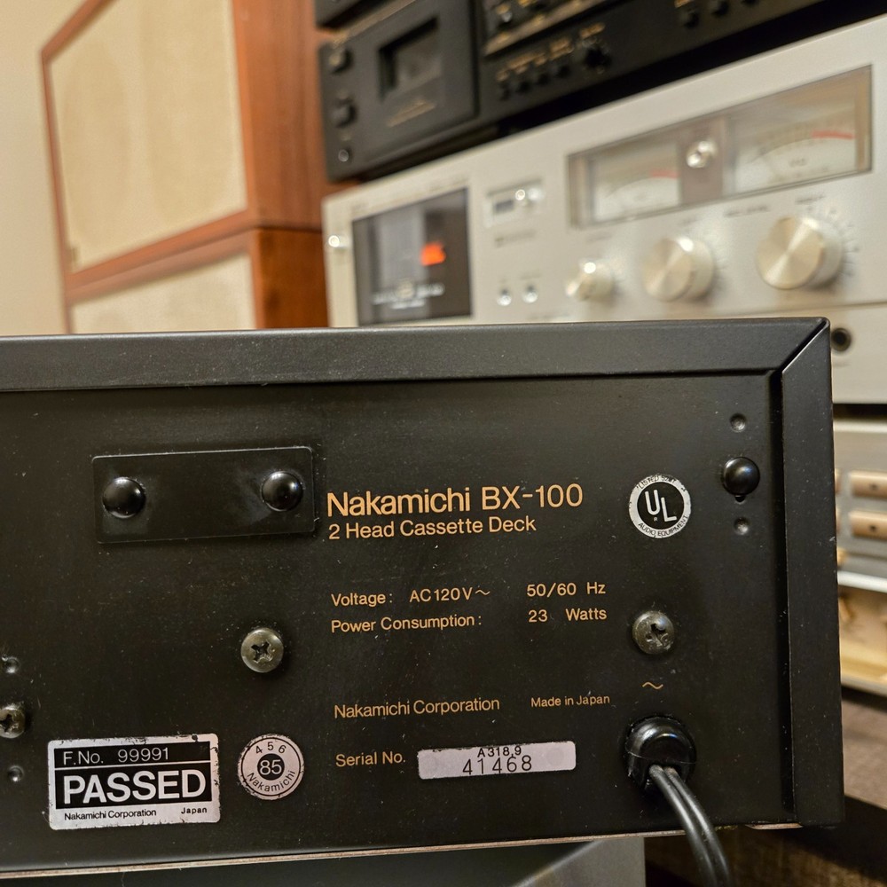 Nakamichi BX-100 Cassette Deck. Fully Serviced. Works Great. NICE