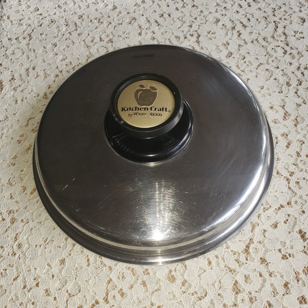 KITCHEN CRAFT Lid (lid only) 9 5/16" Stainless Vent Replacement Very Nice