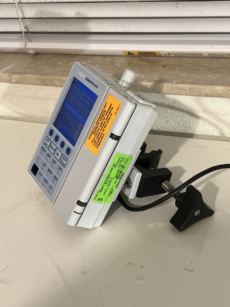 Baxter Sigma Spectrum Infusion Pump Patient Ready.
