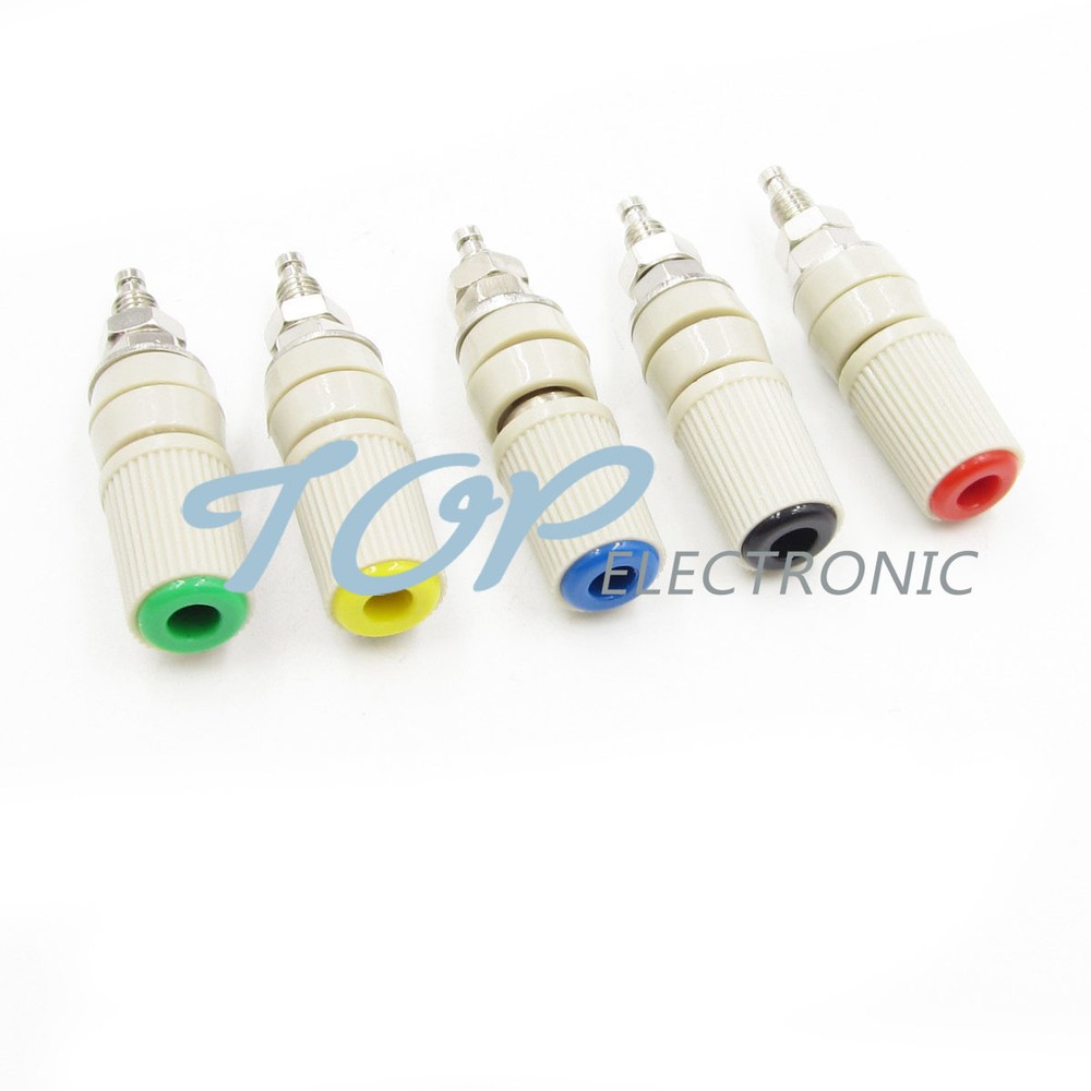4Pcs M5 Type High Current 4mm Female Banana Jack Socket Test Binding Post