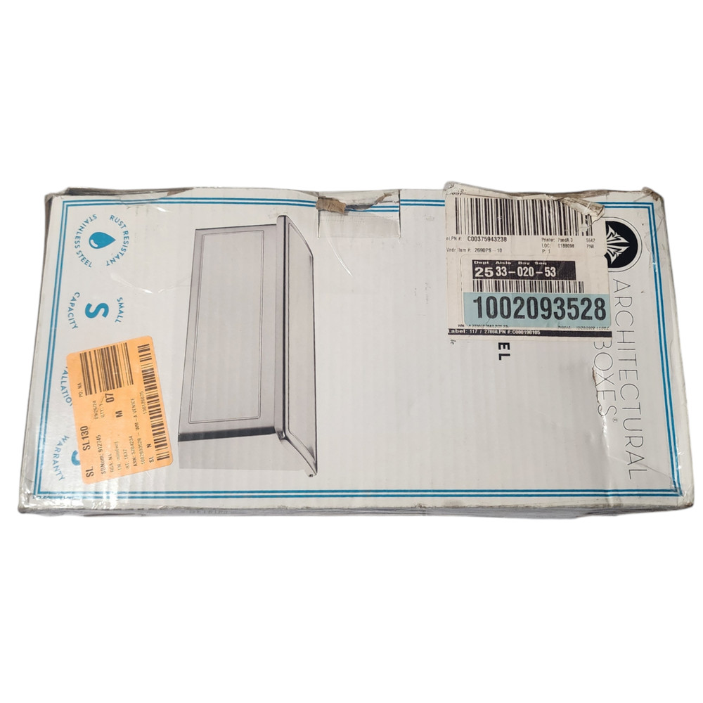 Architectural Mailboxes Venice Stainless Steel Wall Mount Mailbox Small