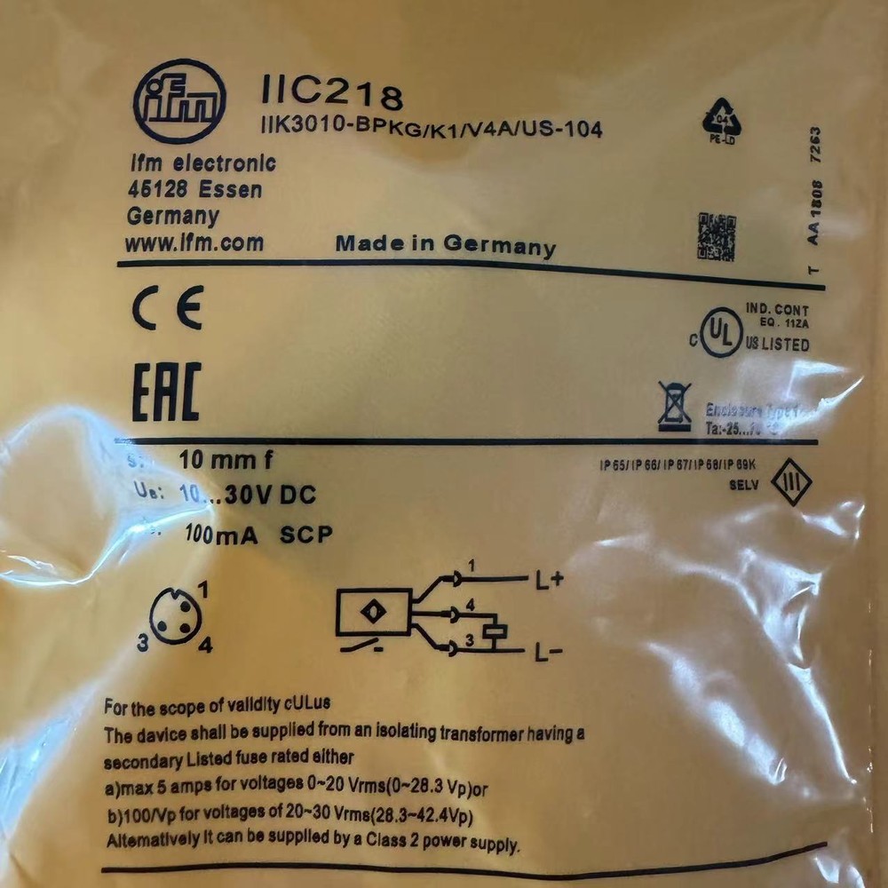 1PCS New For IFM IIC218 Proximity switch sensor