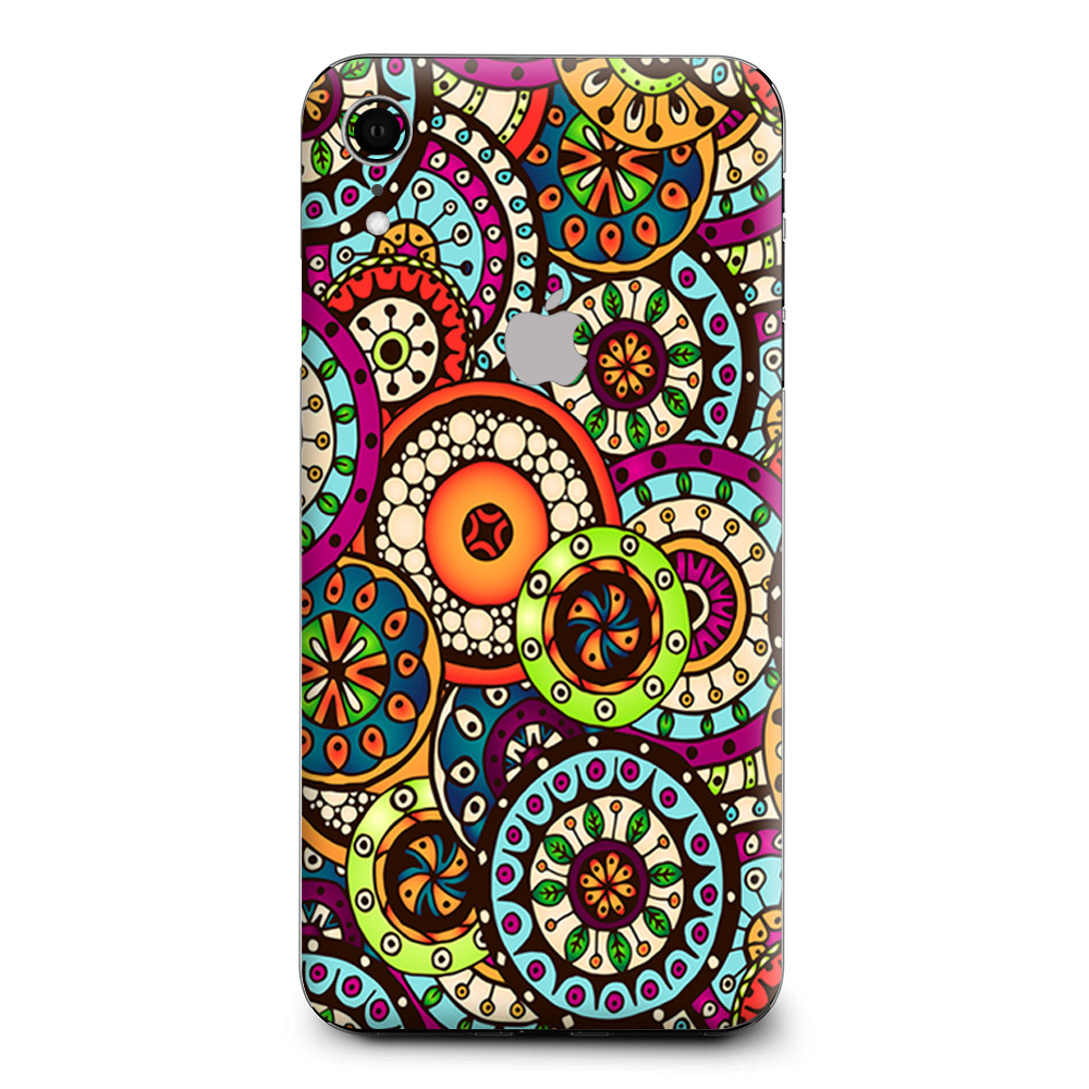 Skins Decal Wrap for Apple iPhone XR - Ethnic Circles Pattern
