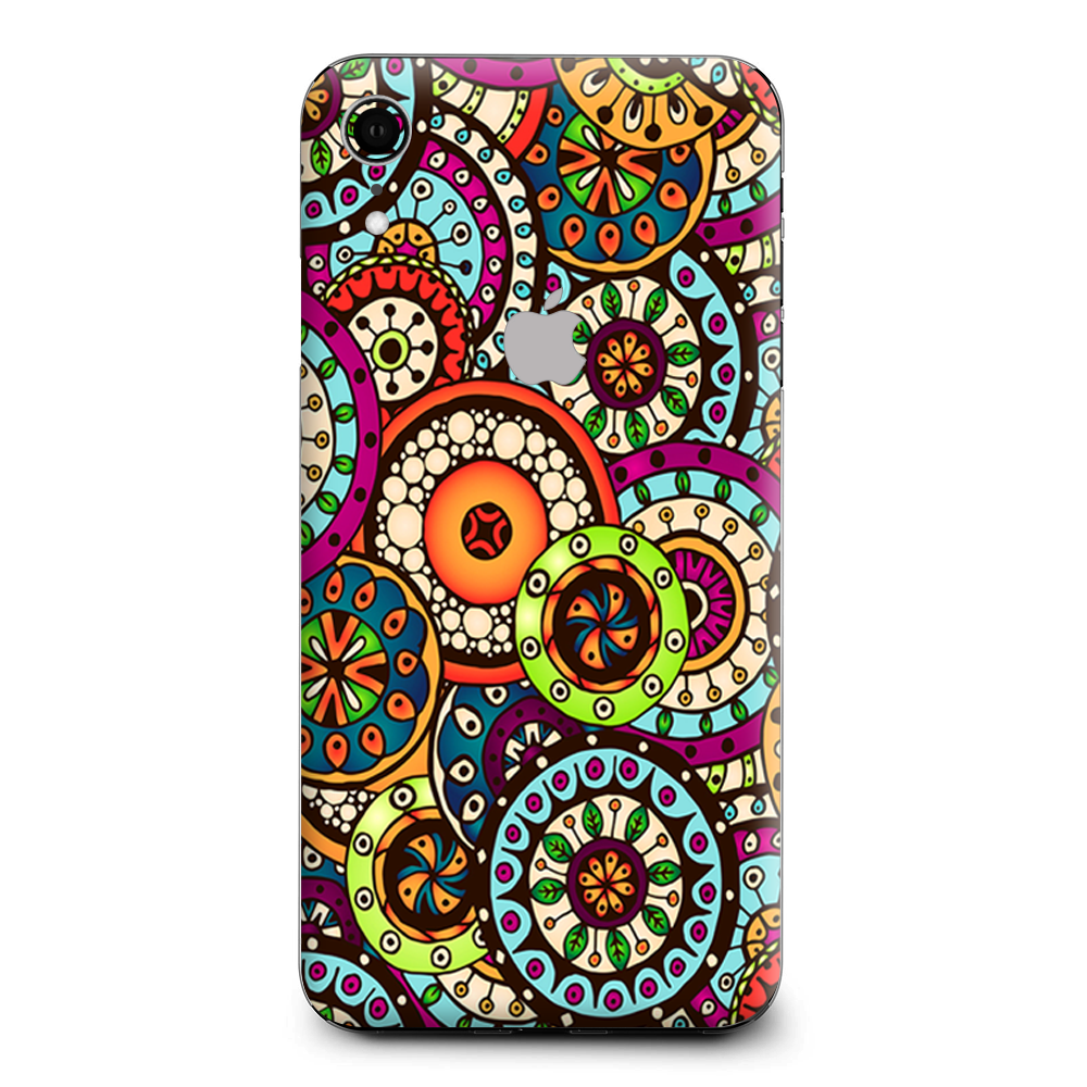 Skins Decal Wrap for Apple iPhone XR - Ethnic Circles Pattern