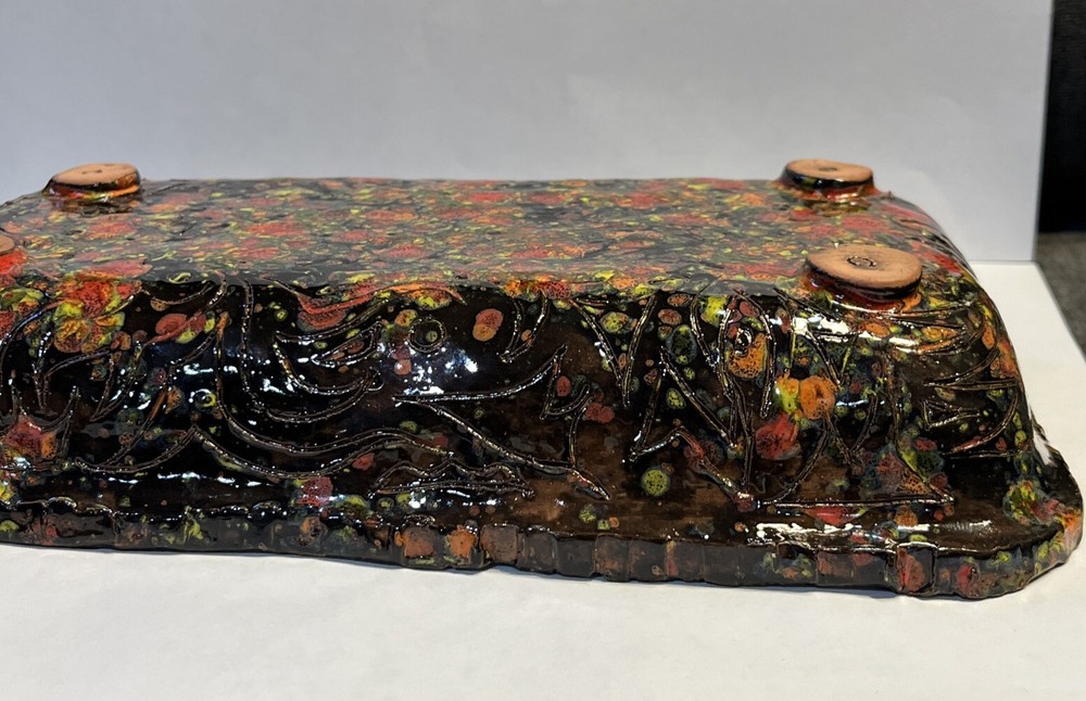 Multicolored Potter Dish 9”X5.25”