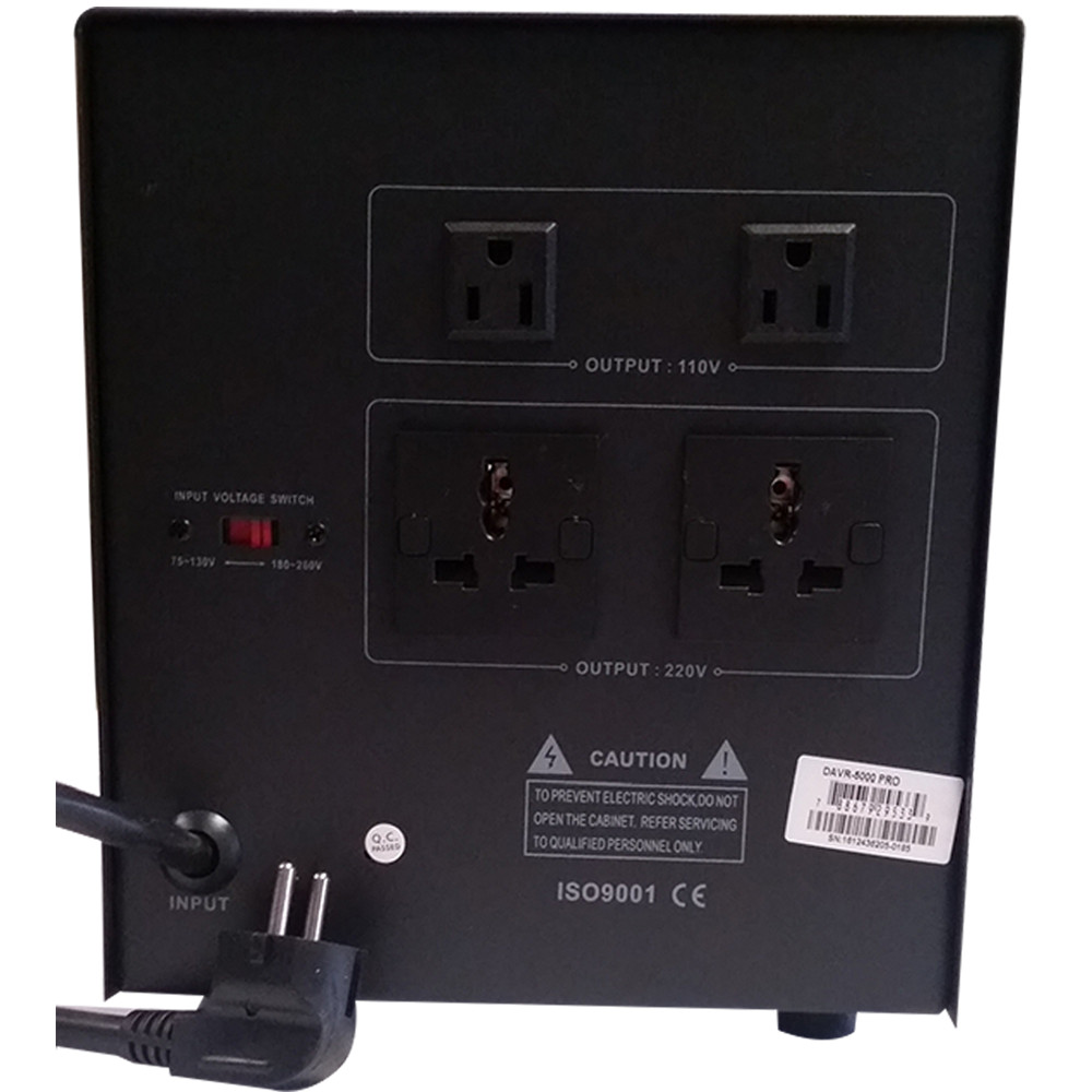 5000 Watt Voltage Converter Transformer & Automatic Voltage Regulator