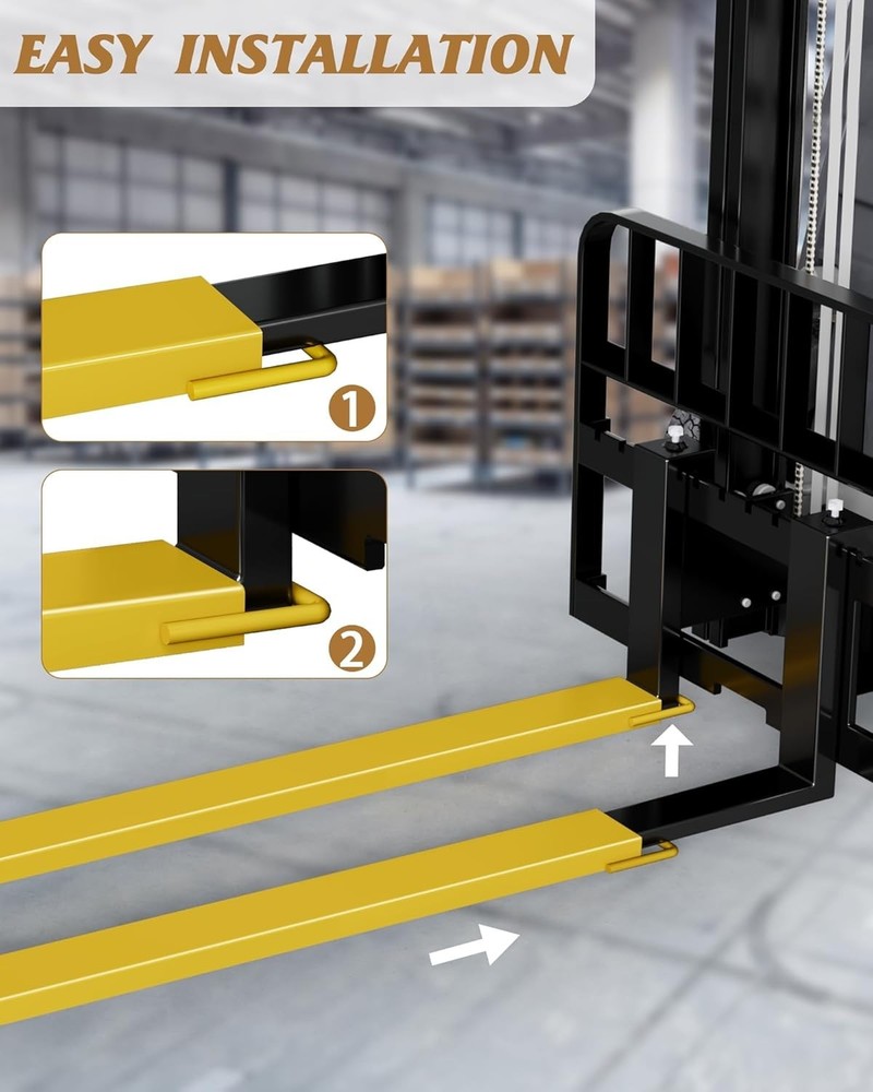 Forklift Extensions 84 inch Fork Extensions 4.5 in Width Pallet Fork Extensions