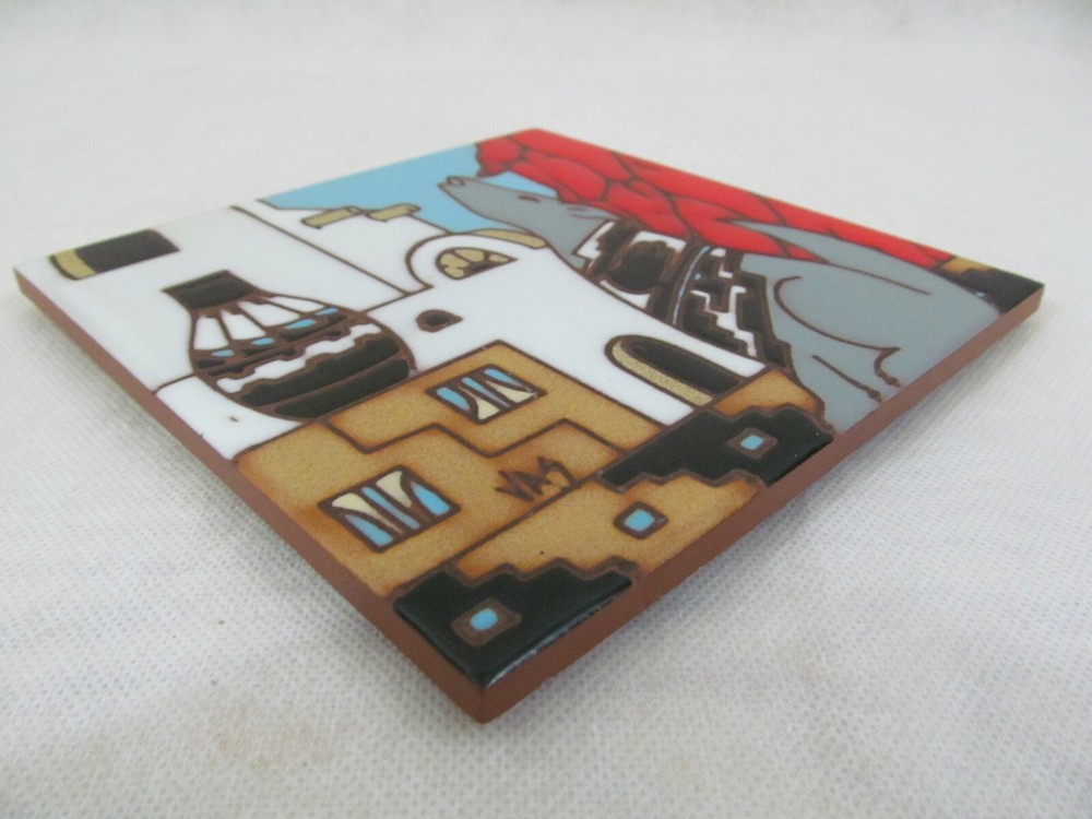 1990 Earthtones 6" Ceramic Art Tile