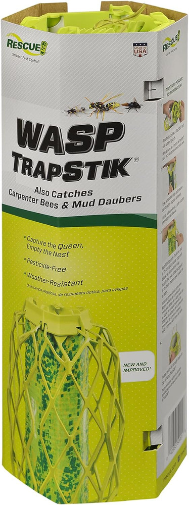 Visilure® Trapstik for Wasps, Mud Daubers, Carpenter Bees – 2 Pack
