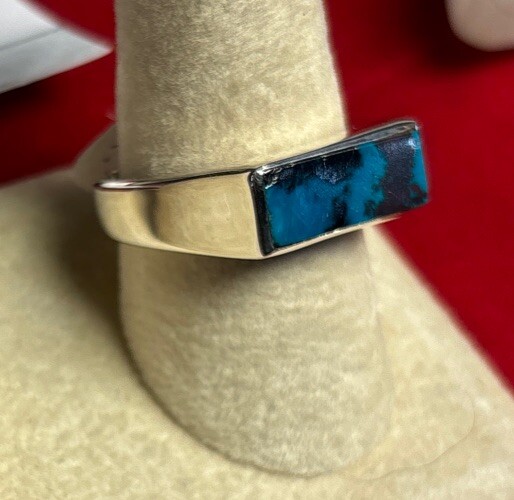 mens sterling silver ring Size 9 Shattuckite