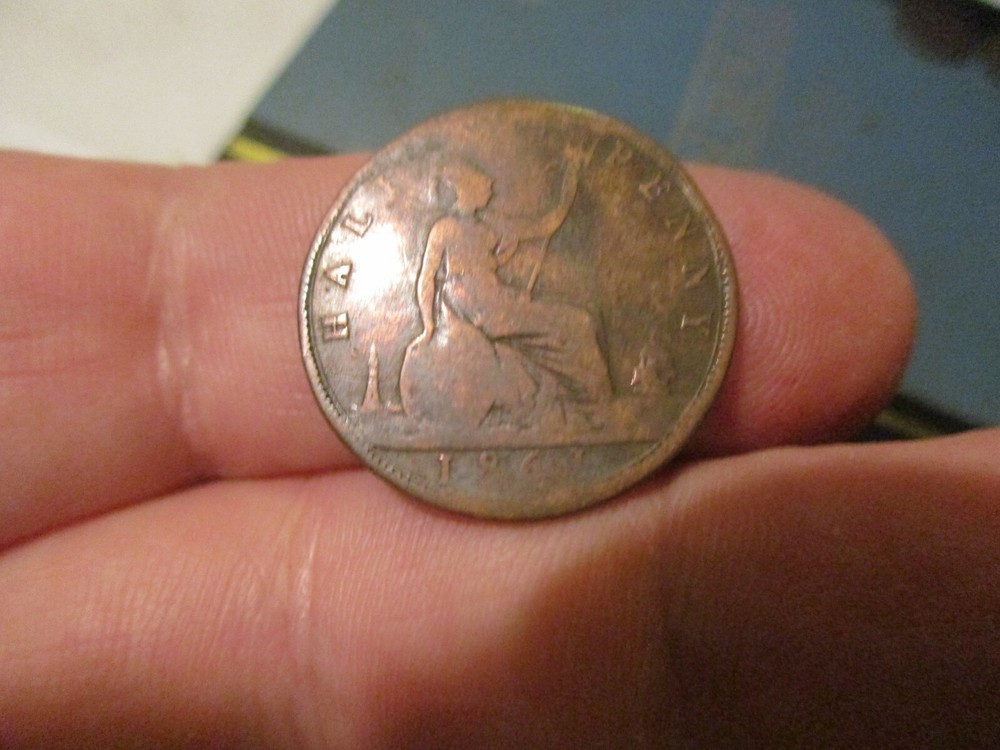 Britain - 1861 Half Penny - Victoria