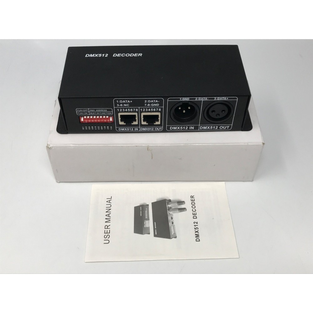 3CH DC12-24V RGBW DMX 512 Decoder LED Controller RGB LED DMX512 Decoder, DMX5q