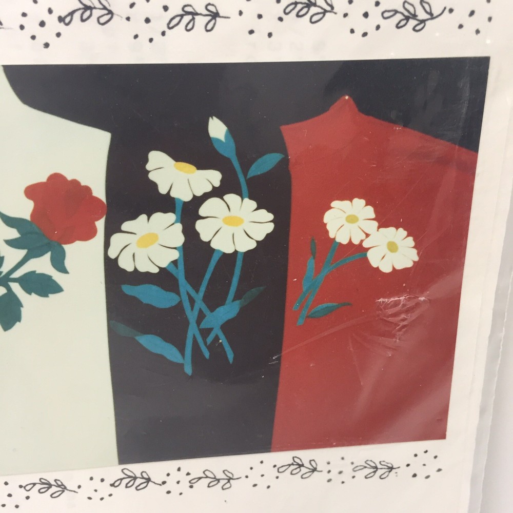 Rose & Daisies Applique Pattern Suede Ultra Delight