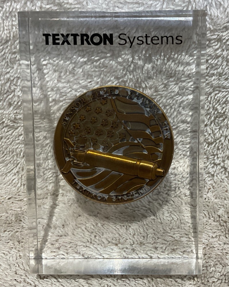 TEXTRON SYSTEMS First Combat Drop April 2, 2003 Coin