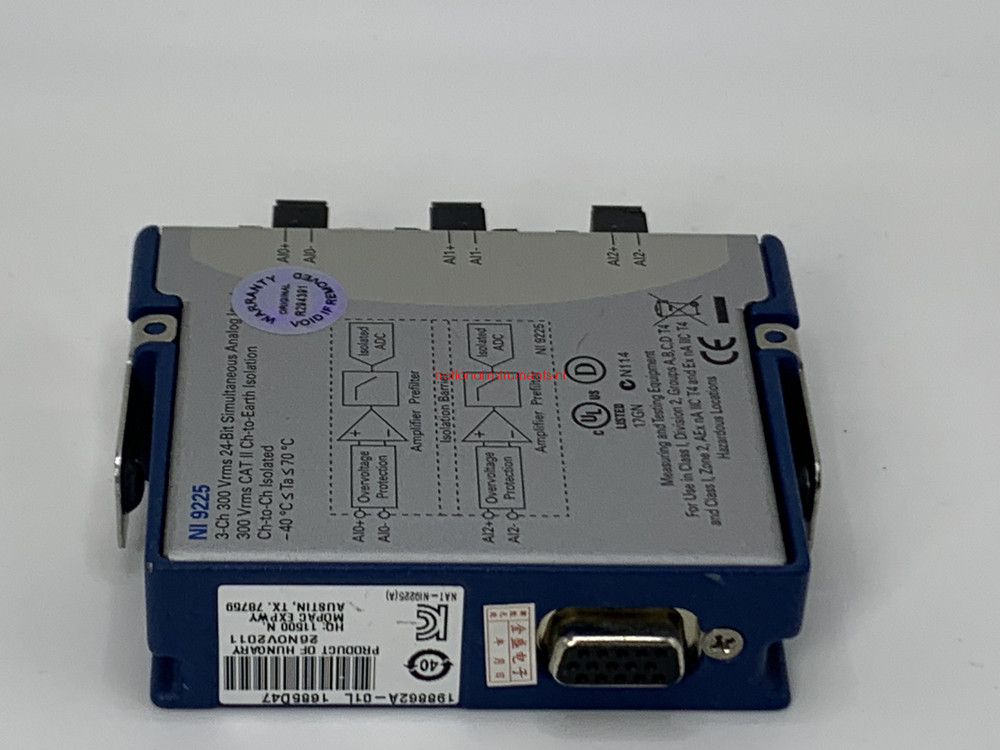 NI 9225 cDAQ High Voltage Analog Input Module Test passed spot