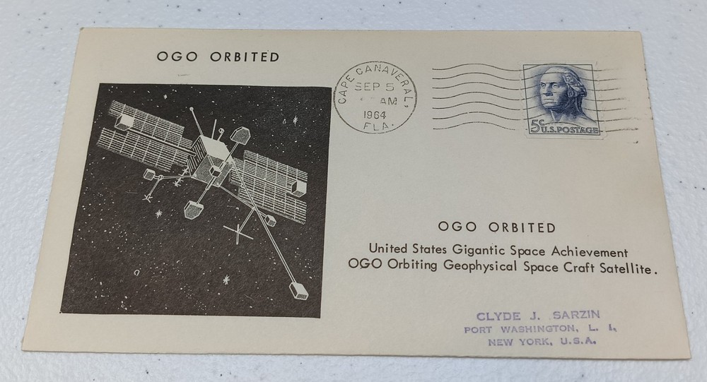 6 Different 1964 Early space launch covers Canaveral Sarzin cachets