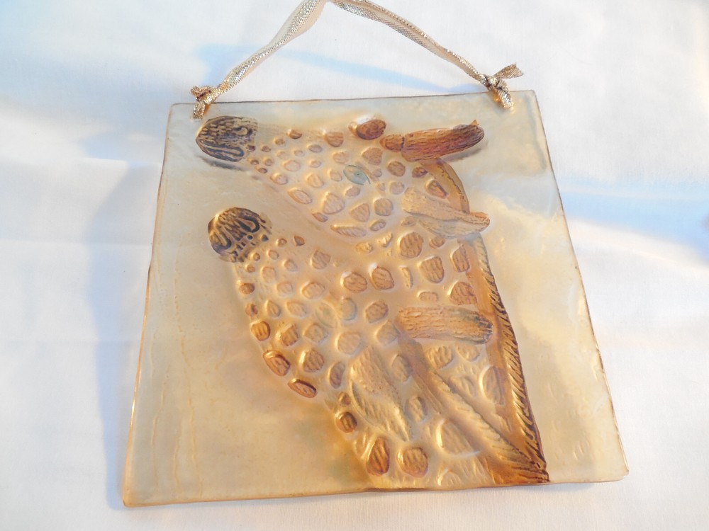 Glass Giraffe wall plaque suncatcher