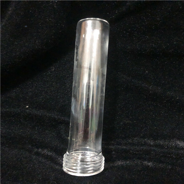 25mm quartz tube one end flat bottom one G32 screw thread,customized