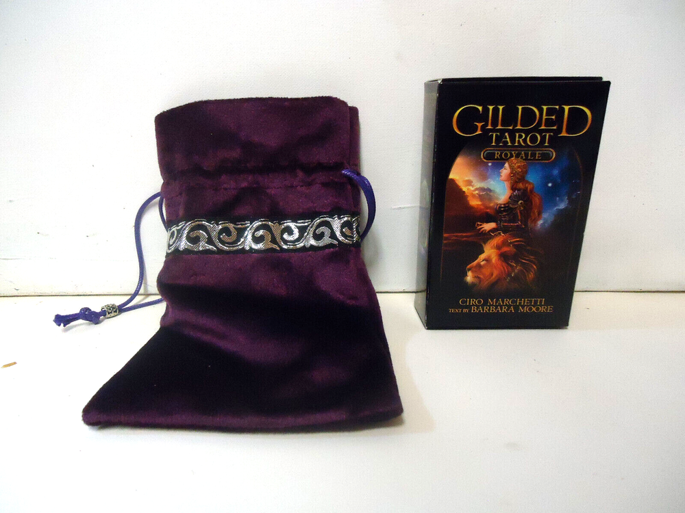 Gilded Tarot Royale boxed card set with bag Ciro Marchetti/B. Moore