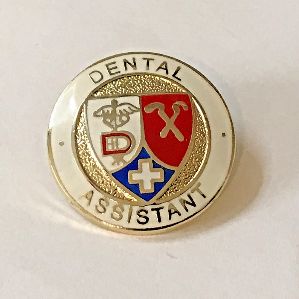 Dental Assistant Shield Lapel Hat Tie Pin