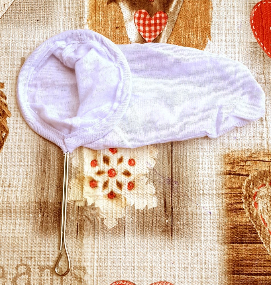 fruit juice filter ,juice cloth strainer / Sock Cotton Bag Strainer Handle Reuse