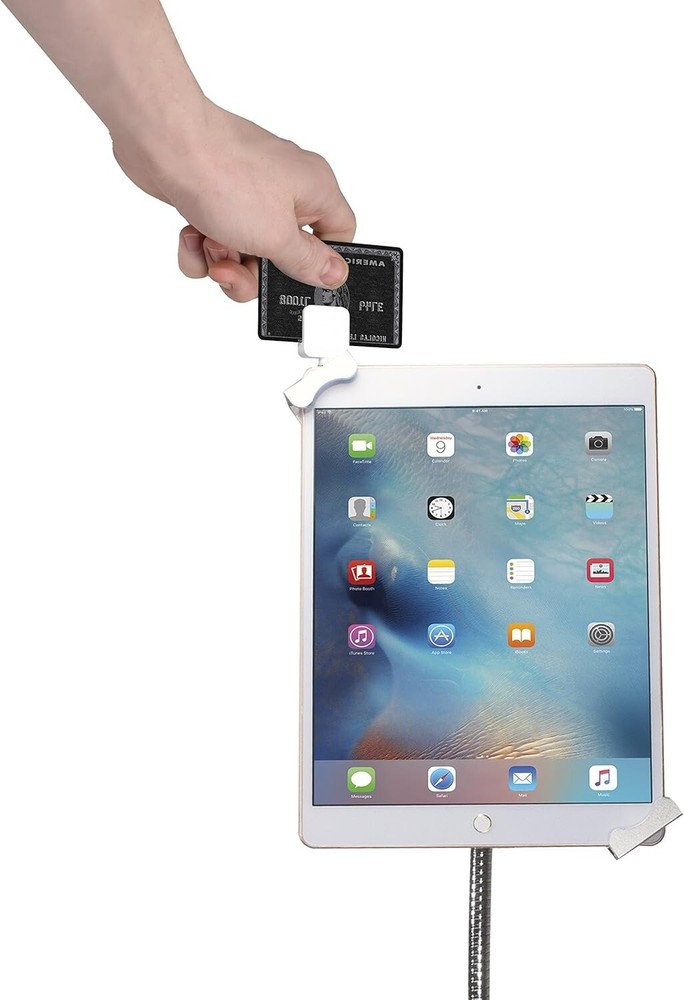 Gooseneck Floor Stand -Heavy-Duty, Secure and Ht Adjustable for iPad/Surface Pro