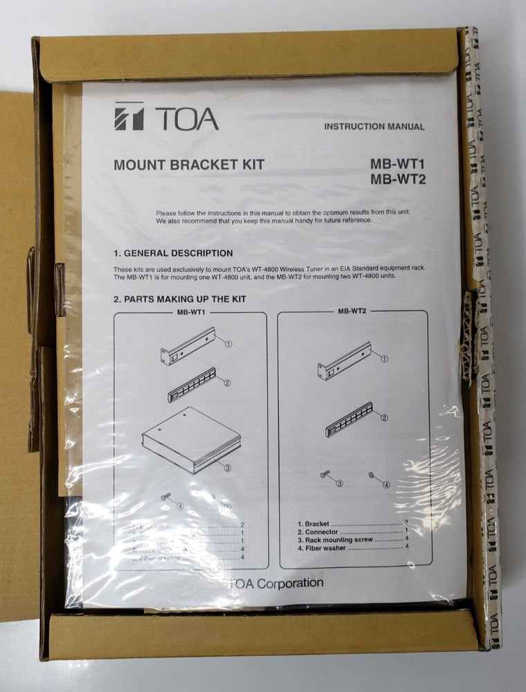 TOA MB-WT1 Mount Bracket Kit