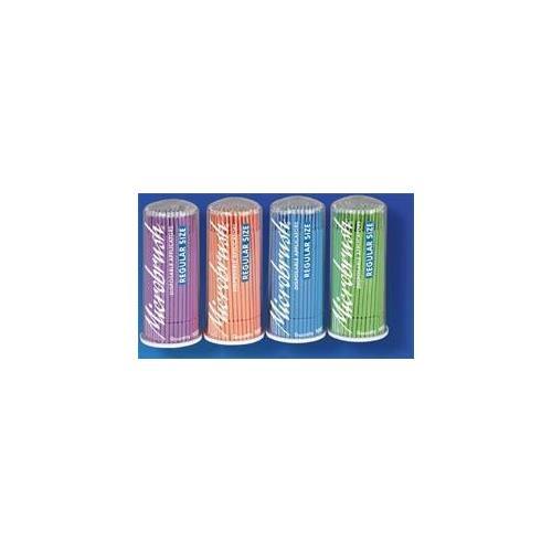 Microbrush MRA400 Tube Series Bendable Micro Applicators Regular Assorted 400/Pk