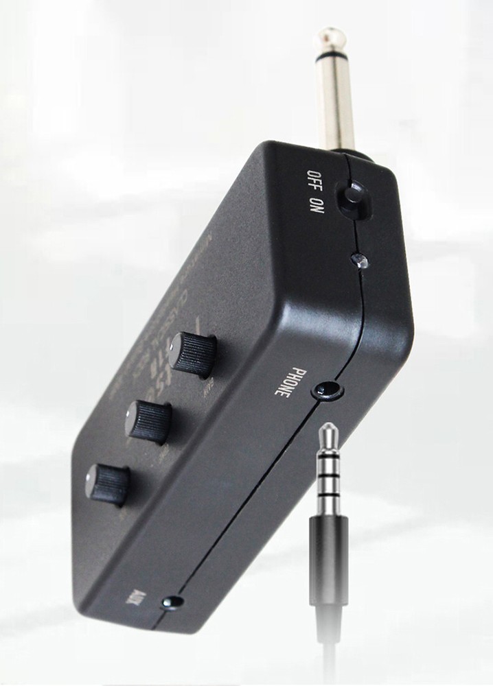 Guitar adapter headphone amplifier mini box head distortion effector