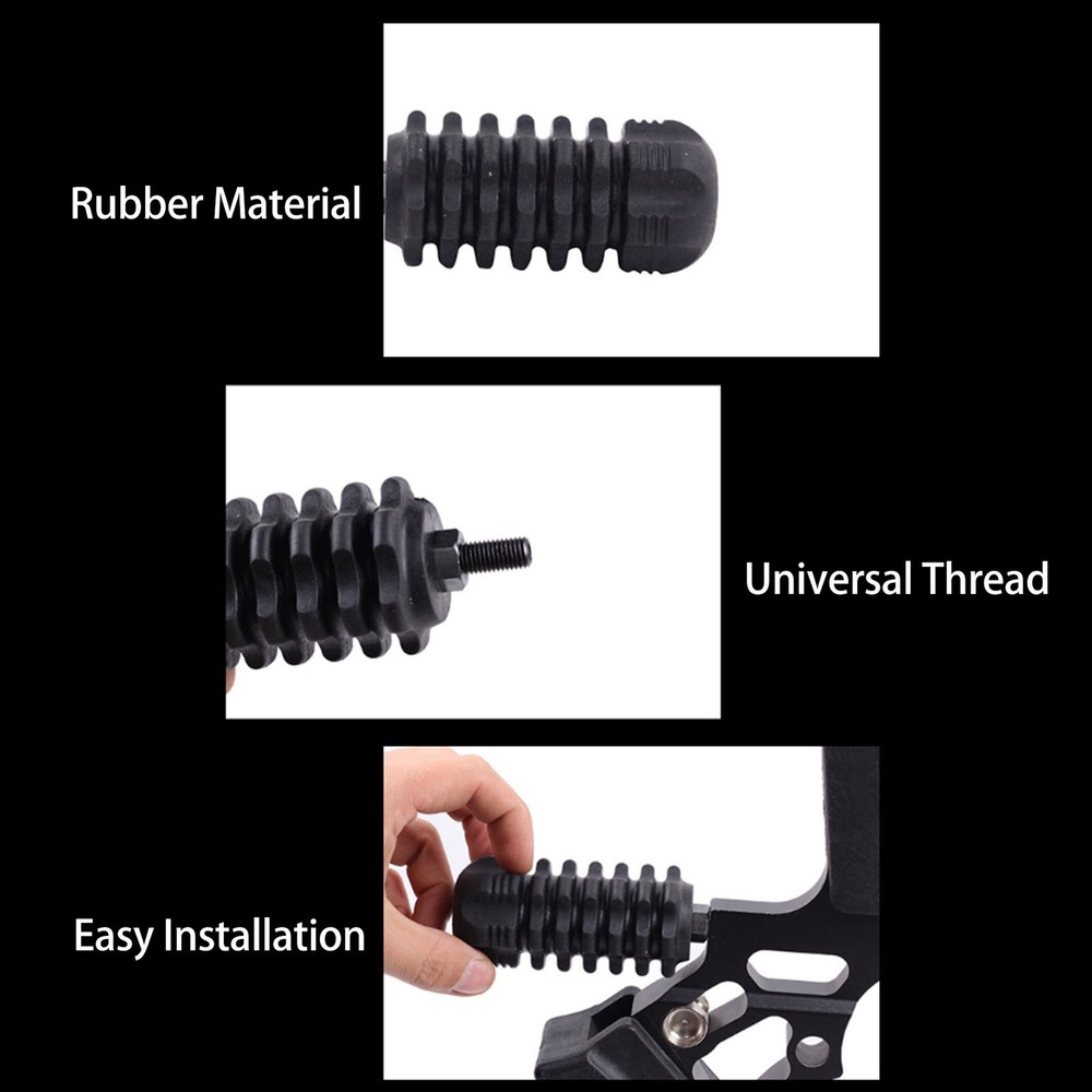 Archery Bow Stabilizer Rubber Compound Bow Shock Damper Vibration Dampener WT