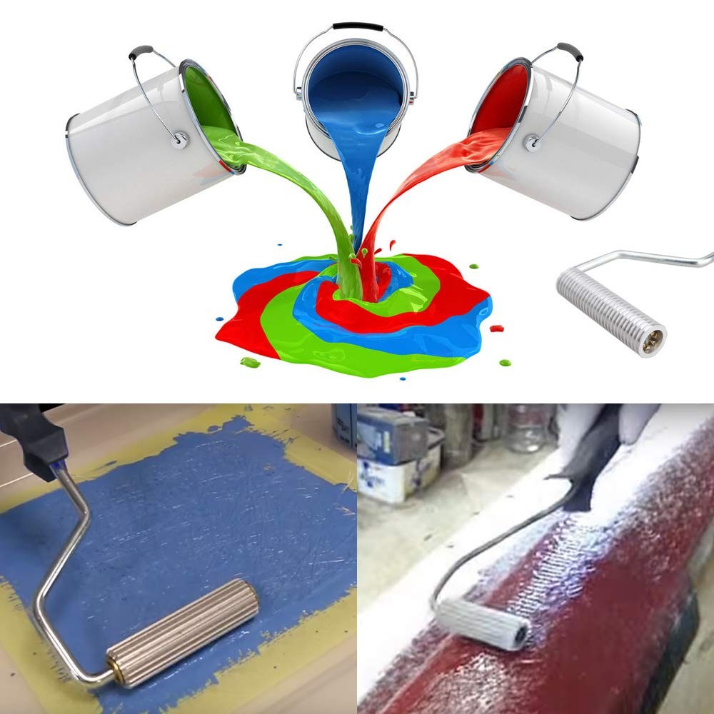 Fiberglass Roller Tools Kit, 4Pcs Bubble Paddle Tool Resin