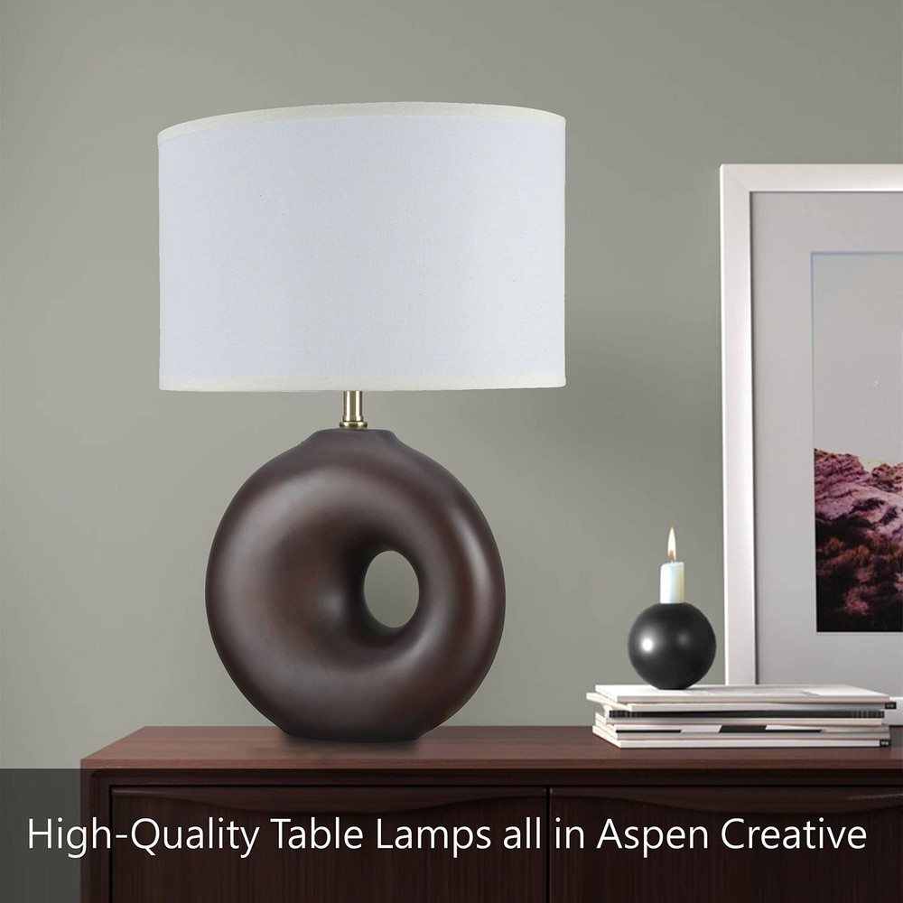 Aspen Creative 40208-32, Two Pack, 21" High Transitional Ceramic Table, Hardb...