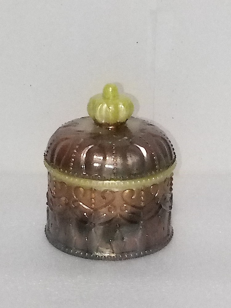 CONTAINER WITH LID #3  POURED FROM RESIN HOME DECOR