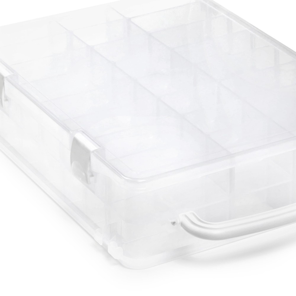 Thread Storage Box for 48 Spools W/ Compact Design & Easy Carry Portable