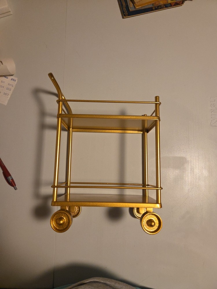 Small Goldtone Bar Cart