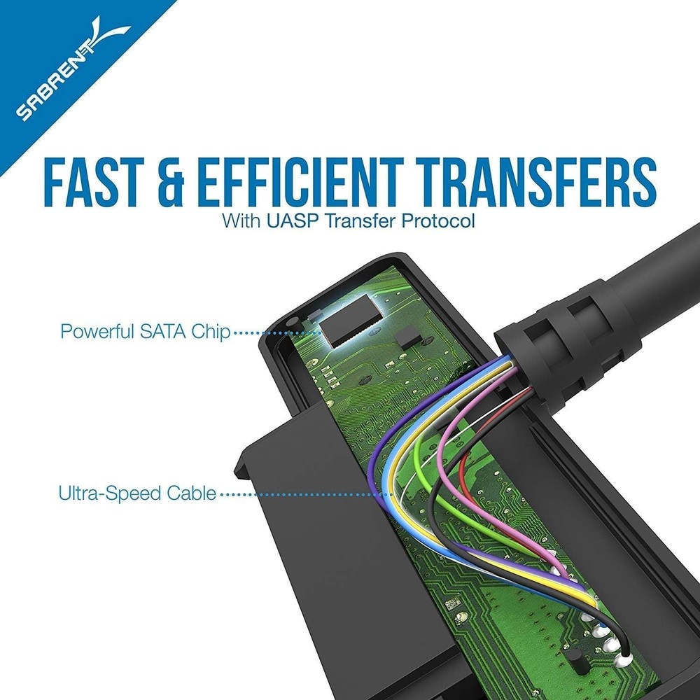 High-Speed 10Gbps USB 3.1 SATA Adapter with LED Indicators – For Laptops/Tablets