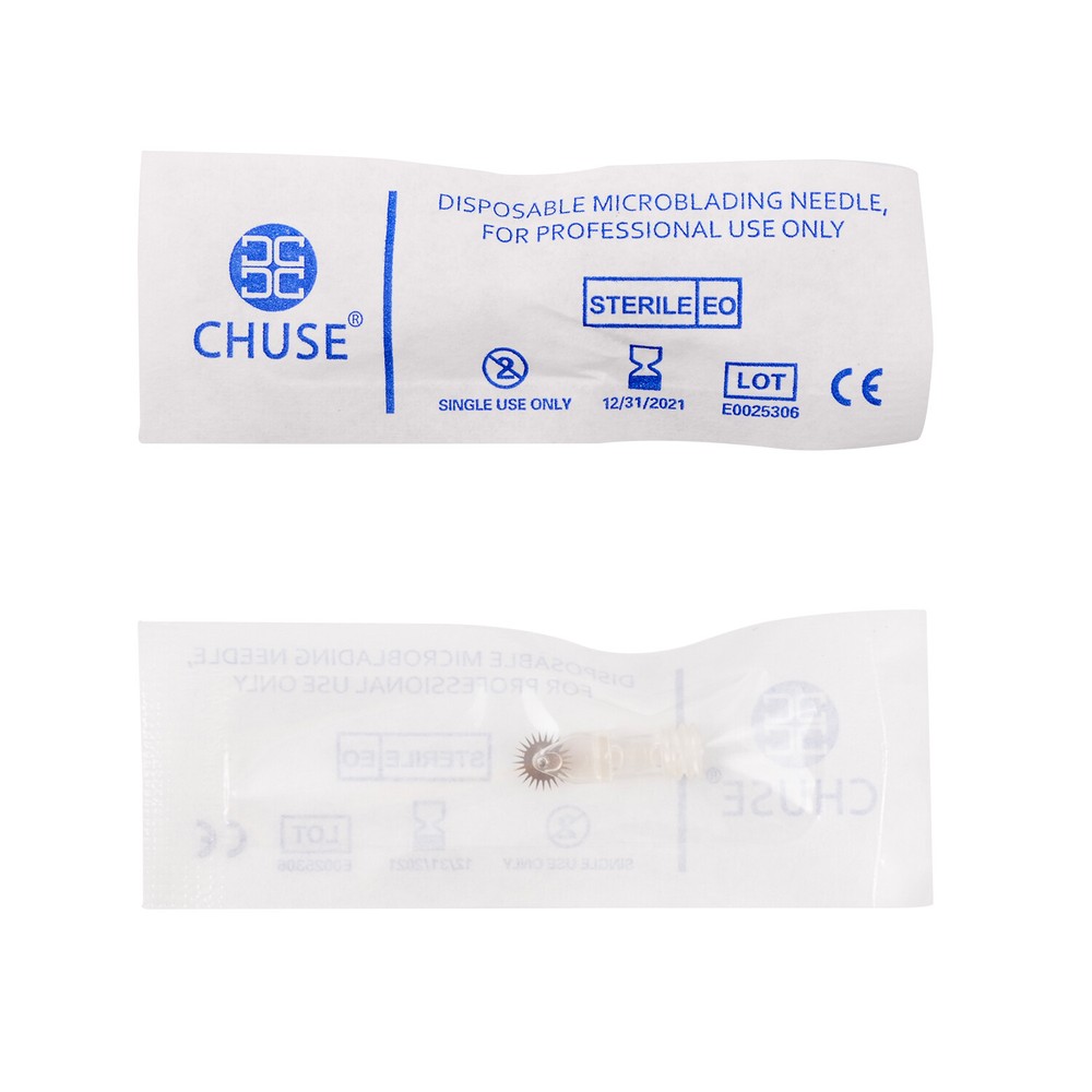 Roller Microblading Needles Fog Eyebrow For Permanent Makeup Tattoos Manual Pen