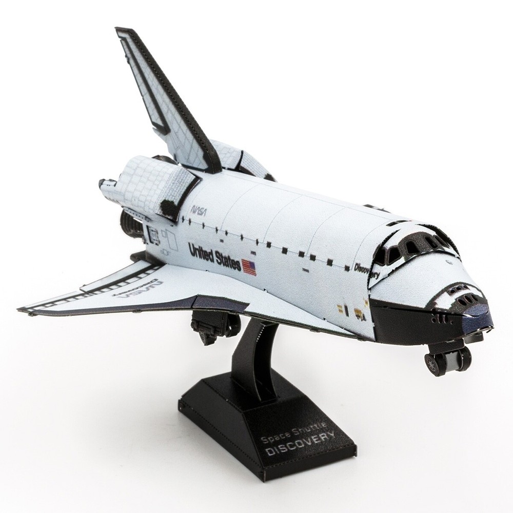 Fascinations Metal Earth SPACE SHUTTLE DISCOVERY (Color Version) 3D Model Kit