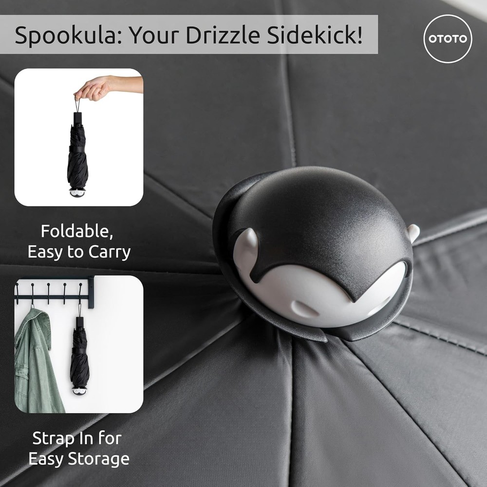 OTOTO NEW! Spookula Vampire Folding, Collapsible, Umbrella, Unique, Goth Accesso