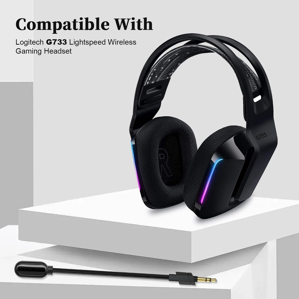 G733 Replacement Microphone, G733 Headset Mic Replacement, 3.5mm Professional...