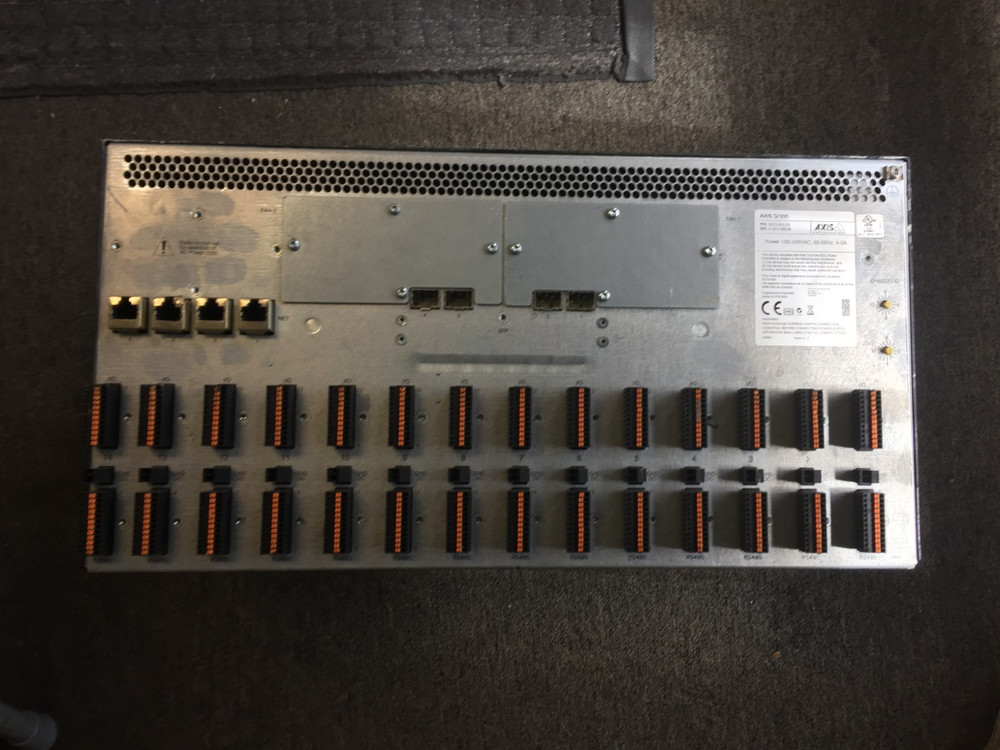 AXIS Q7920 Rackmount Video Encoder Chassis with 2X Axis Q7436 cards- 30 day