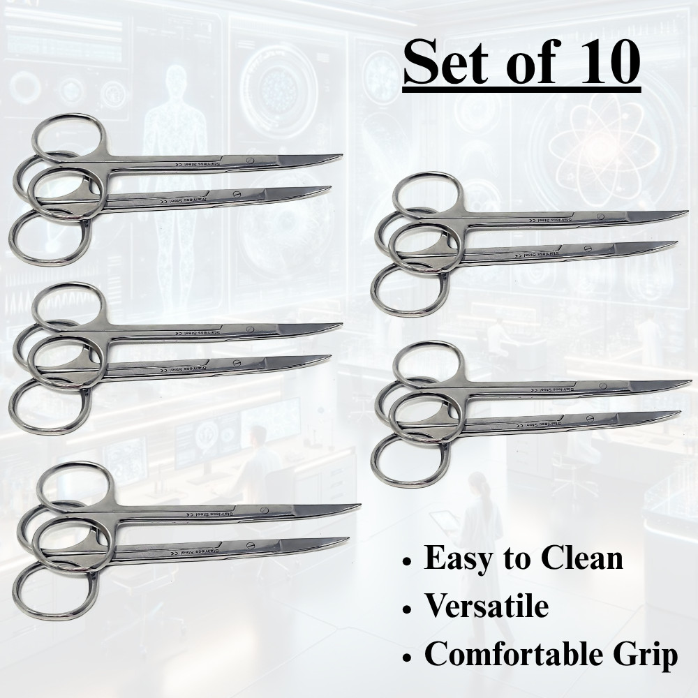 IRIS Dissecting Scissors Set 4.5" Shears Ideal for Lab Students & Training