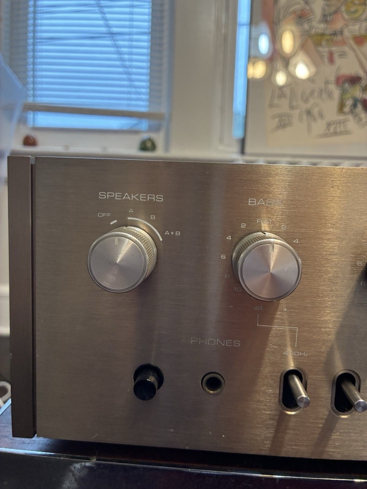 Vintage Onkyo A-7055 Solid State Stereo Pre-Main Amplifier 1970s Working