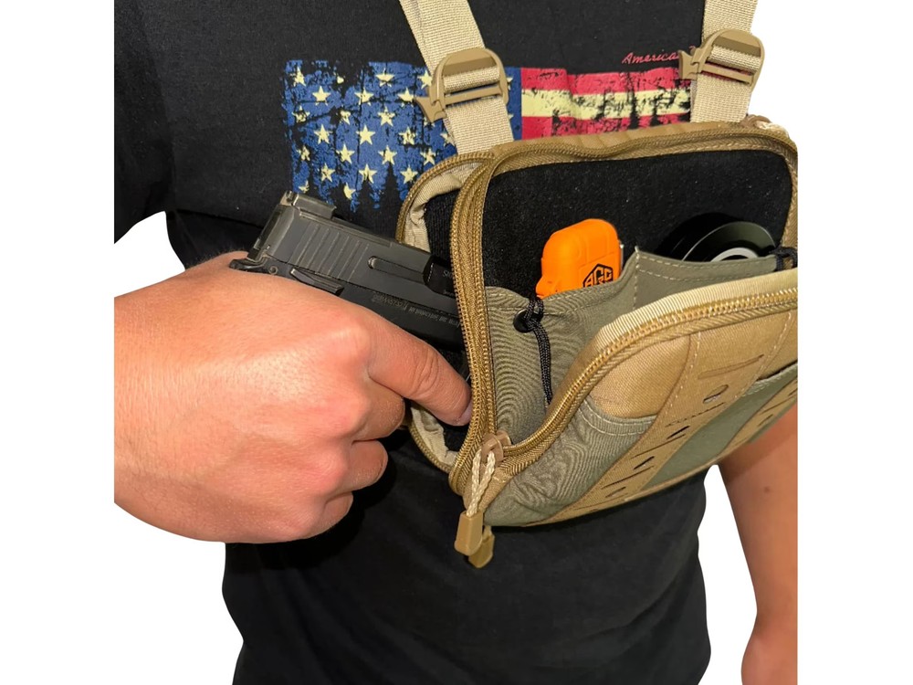 Alaska Guide Creations Rascal Mini Chest Pack Coyote Brown