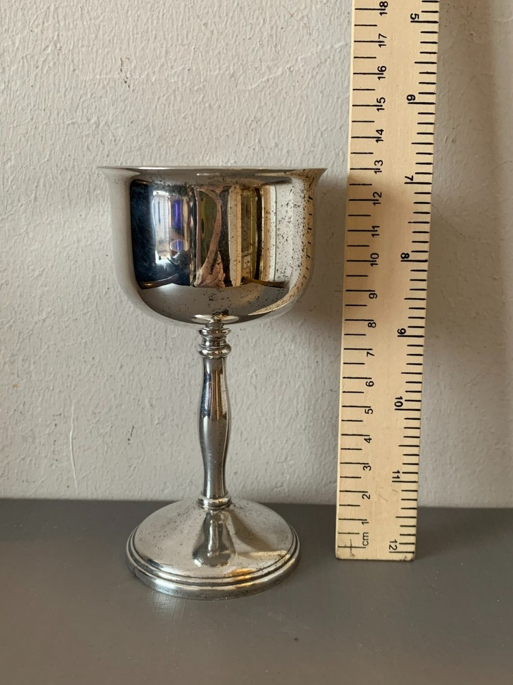 Vintage silver plate Wine Goblet