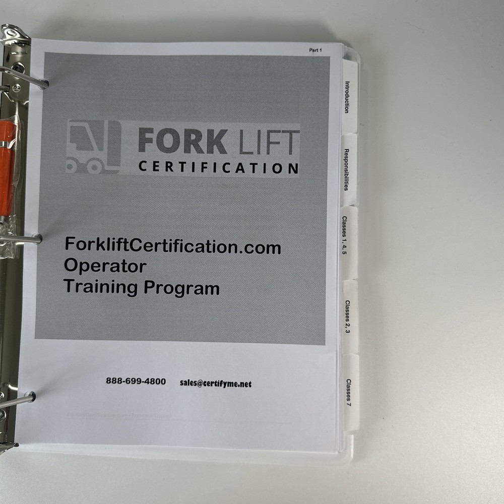 Forklift Certification Kit OSHA Compliant, Complete Train The Trainer Bundle