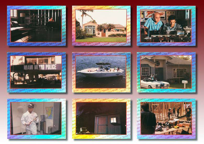 Dexter Season 4 ~ LOCATIONS, DEXTER'S M.O. & TRINITY'S KILL M.O. Insert Sets
