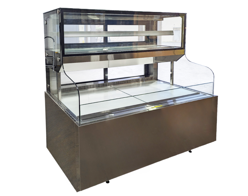 59" W Open Air Cooler Display Case Grab & Go Merchandiser Refrigerator NSF